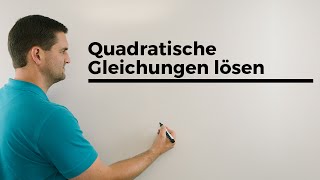 Quadratische Gleichungen lösen mit Hinweis Komplexe Zahlen Für Profis  Mathe by Daniel Jung [upl. by Einnaj]