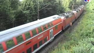 Messzug mit 5 ELoks auf der Geislinger Steige 19092009 [upl. by Sachs]