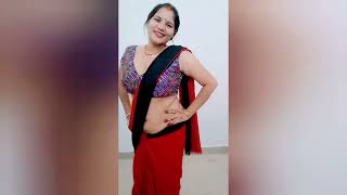 Saree Draping New Style Fashion Model  Desi Fashion Blogger vlog [upl. by Terri]