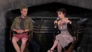 Diagon Alley discussion with Helena Bonham Carter and Tom Felton [upl. by Waylen]