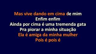 Seu Jorge  Amiga da Minha Mulher  Karaoke Instrumental Lyrics  ObsKure [upl. by Osmen]