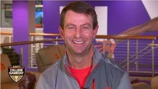 Clemson vs Alabama IV is good for football according to Dabo Swinney  College GameDay [upl. by Enotna]