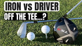 Driver vs Iron Off The Tee Attack vs Playing It Safe [upl. by Ehling311]