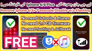 Iphone 66 PasscodeDisable bypass wo flashing with sim working 100 by 007 Ramdisk Tool  2024 [upl. by Haraf490]