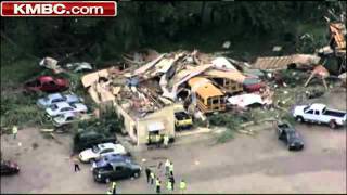 Tornado Hits Sedalia Bus Barn [upl. by Etnuaed]