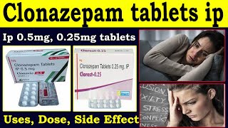 clonazepam tablets ip 05 mg tablet Uses Side Effects Dosage and strength [upl. by Ettesoj]