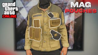 How To Merge Pouches On Any Outfit In GTA 5 Online 152 Mag Pouches Glitch [upl. by Dahlstrom613]