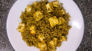 Hara bhara Paneer pulao Ki Tasty And Easy Recipe [upl. by Beth]