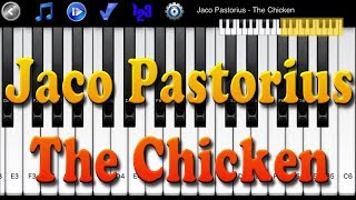 Jaco Pastorius  The Chicken  How to Play Piano Melody [upl. by Anytsirk]