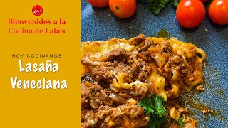 Receta Lasaña Veneciana [upl. by Edyth]