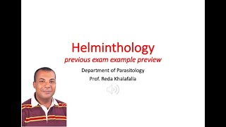 helminthology exam preview 20 21 [upl. by Akinaj316]