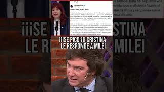 ¡¡¡SE PICO ¡¡¡ CRISTINA LE RESPONDE A MILEI “¿TANTO MIEDO ME TENES JAVIER [upl. by Mahtal]