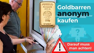 Kleine Goldbarren anonym kaufen  darauf sollten Sie achten [upl. by Sachiko]