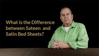 The Difference between Satin amp Sateen Bed Sheets [upl. by Luana247]