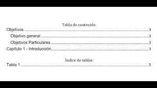 Como insertar varios índices en un documento de Word para Tesis 365 2016 2019 [upl. by Llednyl135]