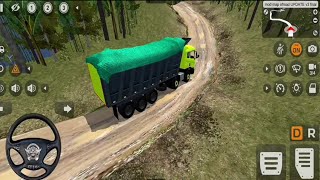 16 wheels Heavy Tipper Truck off road driving l [upl. by Lerraf]