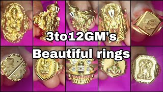 3to12GMs Beautiful Gold Ring collectionsWith Weight 24ct gold price22ctgold price CNC Rings [upl. by Ledoux]