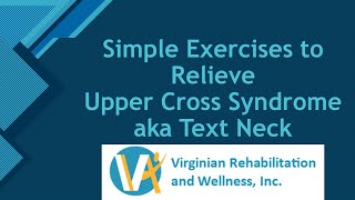 Exercises to relief Upper Cross Syndrome aka Text Neck [upl. by Affra]