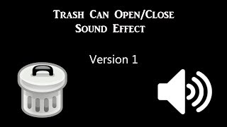 Trash Can Sound Effect [upl. by Imefulo]