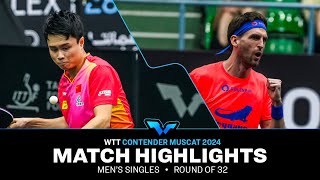 Zhou Qihao vs Steffen Mengel  MS R32  WTT Contender Muscat 2024 [upl. by Yesnikcm]