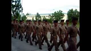 PMMA Philippine Merchant Marine Academy Midshipmen proceeding for evening chow [upl. by Erodisi448]