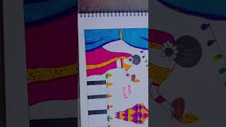 Beatiful diwali drawing easy diwali festival drawing🥰🥰🥰🥰🥰 [upl. by Jain]