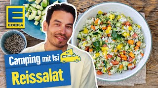 Reissalat Rezept mit Gemüse  Camping mit Isi [upl. by Euseibbob721]