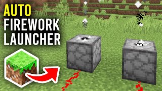 Minecraft Tutorial  Firework System 13 dispensers 3x5x2 Blocks High [upl. by Aikcir]