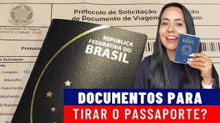 QUAIS DOCUMENTOS PRECISA PARA FAZER O PASSAPORTE PASSAPORTE 2021 [upl. by Kenelm330]