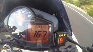 Aprilia Dorsoduro 750 Factory top speed Gopro Hero3 on board [upl. by Clive]