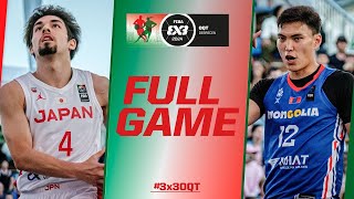 Japan 🇯🇵 vs Mongolia 🇲🇳  Men Full Game  FIBA 3x3OQT 2024  3x3 Basketball [upl. by Swithin773]