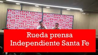 RUEDA DE PRENSA INDEPENDIENTE SANTA FE [upl. by Lirbij]