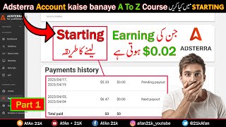 Adsterra Account kaise banaye  Adsterra amp Blogger Full Course With Post  Adsterra CPM Trick New [upl. by Yemerej11]