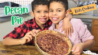 Pecan Pie Recipe  No Refined Sugar amp Plantbased  Kids Cooking Video [upl. by Retep]