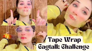 Tape wrap Gagtalk Chanllenge  Must Be Subscribe silentaqsa gag aqsaadil challenge tape [upl. by Macmillan253]