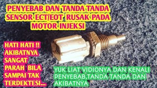 TANDA TANDA DAN PENYEBAB SENSOR SUHU ECT RUSAK PADA MOTOR INJEK DAN AKIBATNYA APM MOTOR CHANEL [upl. by Nama]