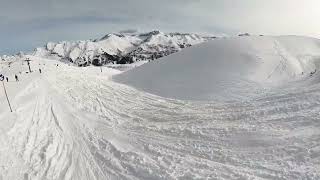 Skiing Arlberg Lech February 2024 Day after a powder dump with music [upl. by Htiduy]