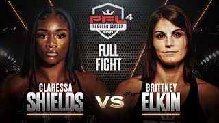 Claressa Shields vs Brittney Elkin  PFL 4 2021 HD FULL FIGHT [upl. by Culbert]