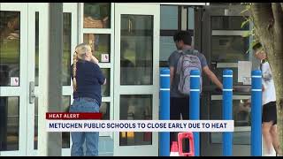 News12 NJ  Metuchen School District Closes Due to Excessive Heat [upl. by Aicilanna152]