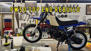 Pw50 TOP END REBUILD [upl. by Carolann]