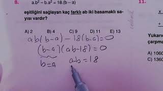 ENDEMİK TYT MATEMATİK Sayı Basamakları Test 2 Çözümleri [upl. by Einnob]