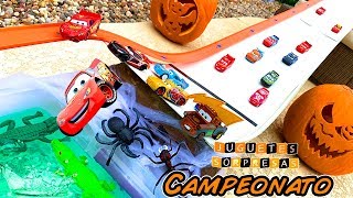 DISNEY CARS RAYO MCQUEEN 11 PACK CAMPEONATO Carros de Carrera para niños Pista de Coches CARS 3 [upl. by Crudden]