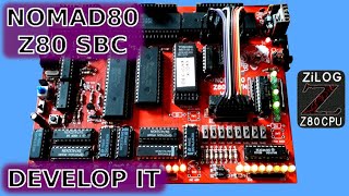 NOMAD80 Z80 ROM less Computer Programed Like The Altair 8800 [upl. by Htenay]