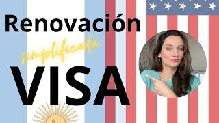 Guia de renovación de visa turista a EEUU desde Argentina proceso simplificado sin entrevista [upl. by Latoye]