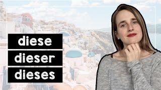 Learn German Demonstrative Pronouns dieser diese dieses Explained  A2 [upl. by Chaudoin]