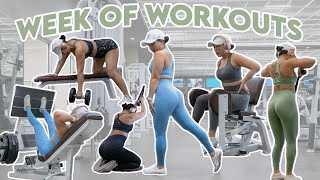 FULL WEEK OF WORKOUTS  5 Day Workout Split [upl. by Norword]