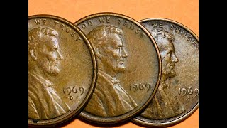 How Much is a 1969 Penny Worth United States Lincoln One Cent Coins  Lincoln Memorial Reverse [upl. by Einnek890]