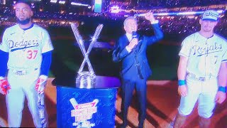 TEOSCAR HERNANDEZ VS BOBBY WITT JR MICHAEL BUFFER quotLETS GET READY TO RUMBLEquot MLB HOME RUN DERBY [upl. by Notled]