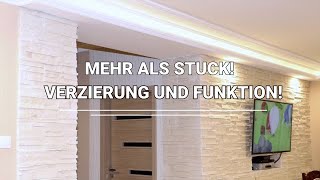 Komplettsystem an Styroporstuck und LED Stuckleisten für InnenIde [upl. by Alledi]