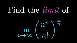 Find the limit of nn  n1n as n goes to infinity [upl. by Anohs555]